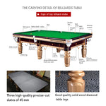 JOY Q8 Pool Table Slate Table Chinese Luxury 9FT Gold Frame