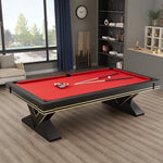 QUESLA TEGL010 Luxurious 7FT/8FT Solid Wood Table / Slate Table Top Billiard Pool Free Accessories