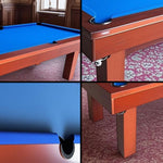 QUESLA TESPZT Table-Peach Colored Blue&Black Slate Table Dining Pool Free / 7FT Accessories