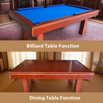 QUESLA TESPZT Table-Peach Colored Blue&Black Slate Table Dining Pool Free / 7FT Accessories