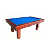 QUESLA TESPZT Table-Peach Colored Blue&Black Slate Table Dining Pool Free / 7FT Accessories