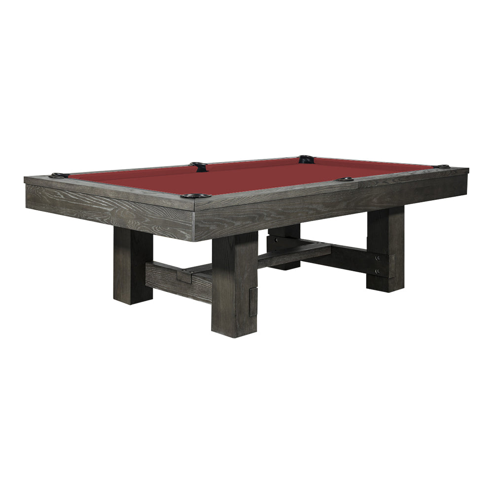 QUESLA Billiard - WYJ03 Accessories Free Table W/ Table Pool 7FT Slate Grey&Red