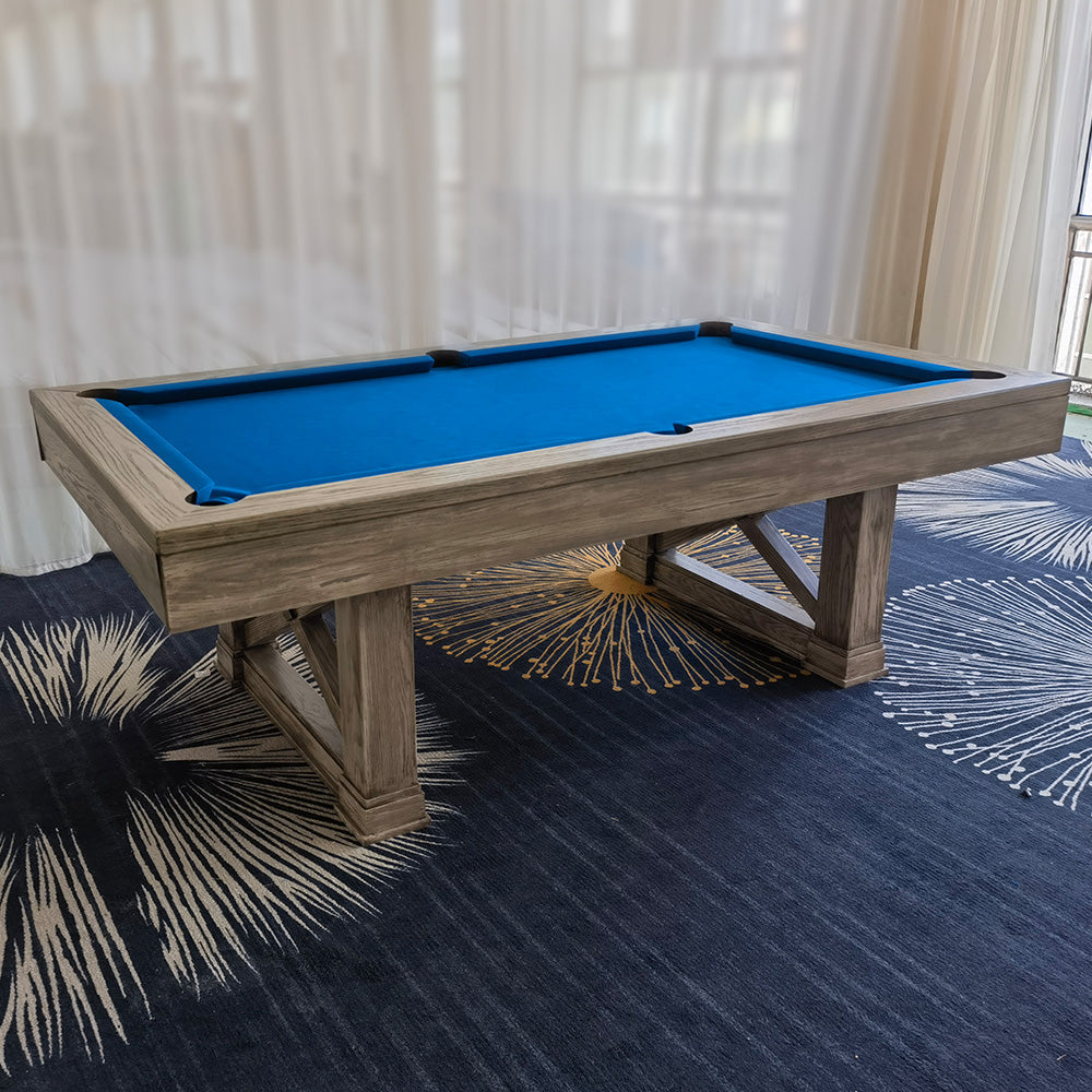 QUESLA WYJ05 Slate 7FT - Accessories Billiard Table Table W/ Pool Free Grey&Blue