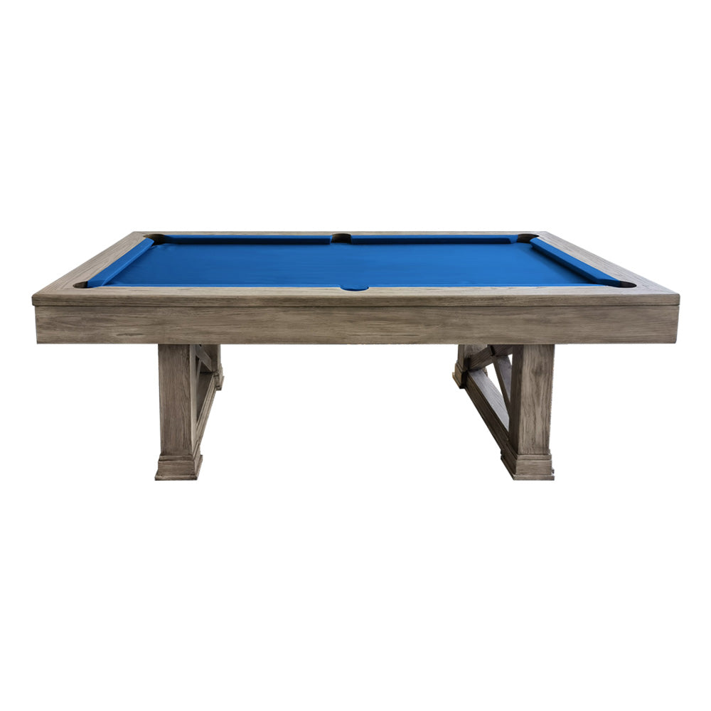 QUESLA WYJ05 Table W/ 8FT Accessories Slate - Free Table Billiard Pool Grey&Blue