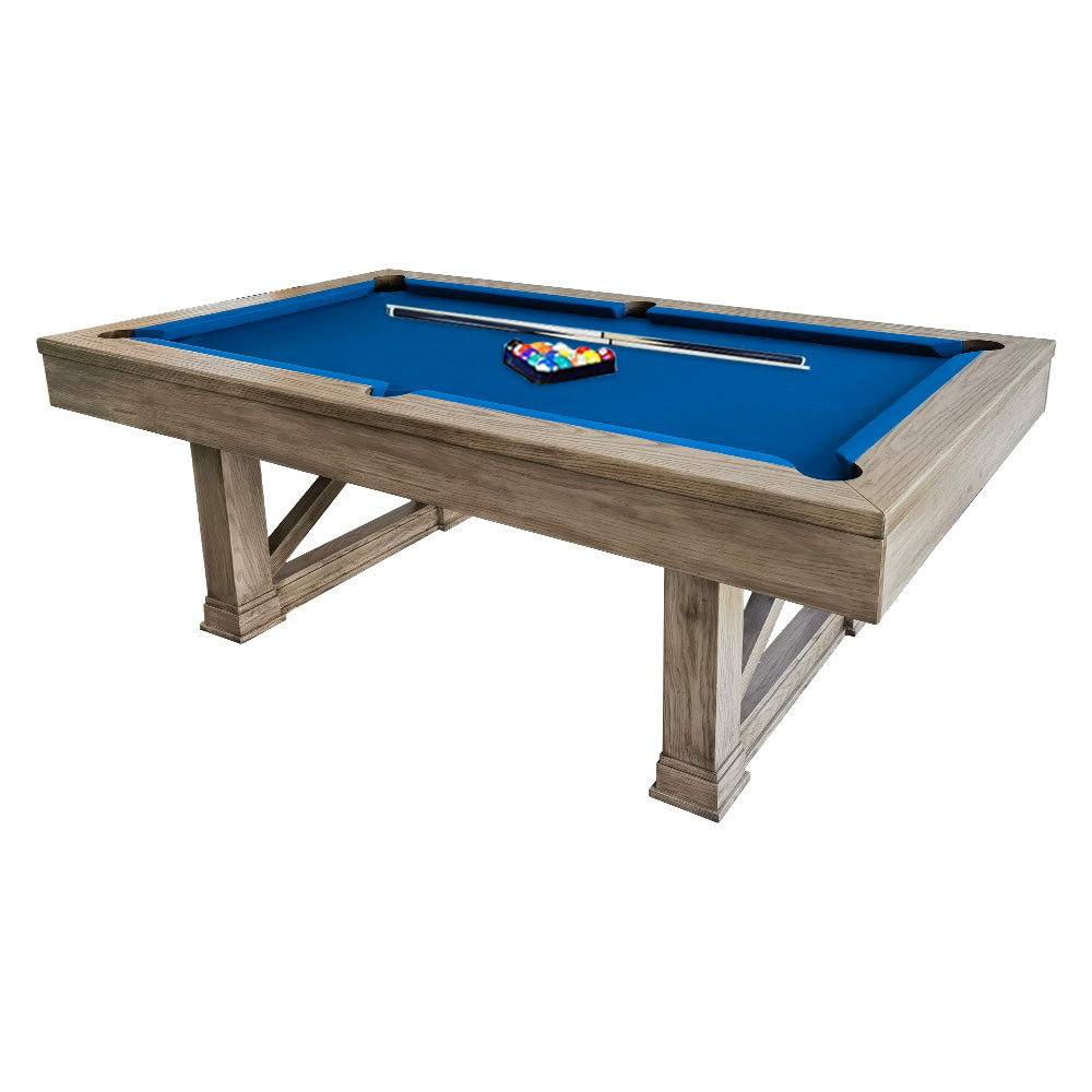 QUESLA WYJ05 Table W/ 8FT Accessories Slate - Free Table Billiard Pool Grey&Blue