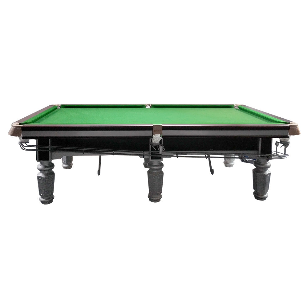 QUESLA 9FT Accessories Pool Free Table System Table Billiard W/ Return - Ball Luxury Chinese Slate Silver&Green