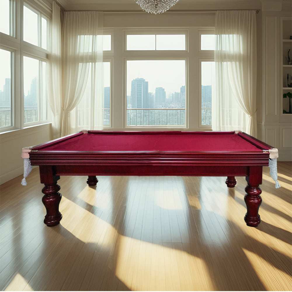 QUESLA HESTIA Table Billiards Snooker Table - Slate Pool 7FT Mahogany