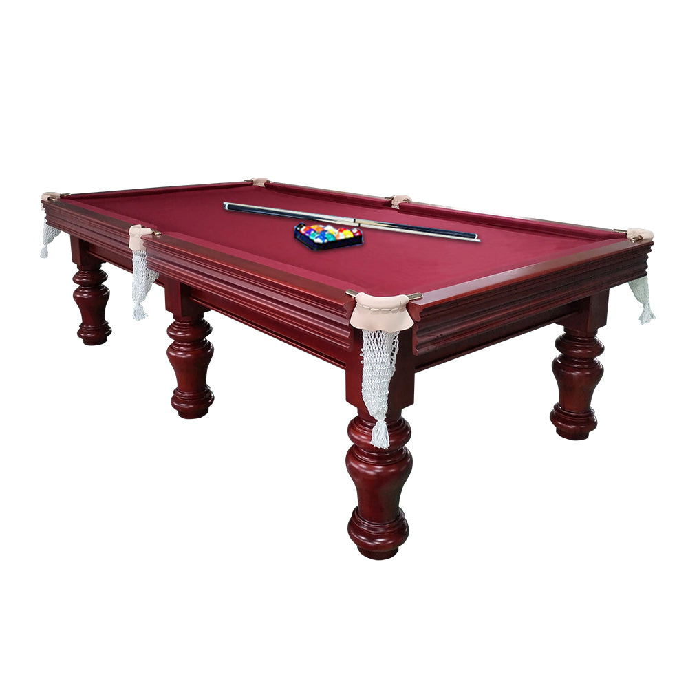 QUESLA HESTIA - Snooker Billiards Pool Table Slate 8FT Table Mahogany