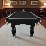QUESLA 7FT Model Professional Solid Reinforced Design Pro Billiard - with Legs Black Pool Timber - 2025 Table, Nets Slate Upgraded Classic Ball Table Frame