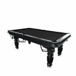 QUESLA 8FT Slate Classic Ball Solid - Table Design - Professional Nets with Model Upgraded Billiard Pool Timber Pro Reinforced 2025 Legs Black Table, Frame