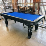 QUESLA 7FT Model Professional Solid Reinforced Design Pro Billiard - with Legs Black Pool Timber - 2025 Table, Nets Slate Upgraded Classic Ball Table Frame