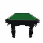 QUESLA 7FT Nets 2025 - Reinforced Upgraded Billiard - with Pool Ball Classic Design Table Timber Pro Professional Model Solid Legs Table, Slate Black Frame