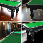 QUESLA 8FT Slate Classic Ball Solid - Table Design - Professional Nets with Model Upgraded Billiard Pool Timber Pro Reinforced 2025 Legs Black Table, Frame