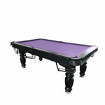 QUESLA 8FT Pool Professional Black Slate Reinforced - 2025 Nets Design Pro Timber Upgraded Ball Classic Legs with - Solid Billiard Model Table, Table Frame