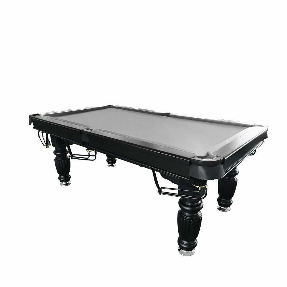 QUESLA 7FT Black Pool Ball - Design Upgraded Model Professional Reinforced Pro Legs Table - Solid Nets 2025 Billiard Table, with Timber Classic Slate Frame