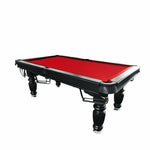 QUESLA 8FT Slate Classic Ball Solid - Table Design - Professional Nets with Model Upgraded Billiard Pool Timber Pro Reinforced 2025 Legs Black Table, Frame