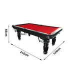 QUESLA 7FT Model Professional Solid Reinforced Design Pro Billiard - with Legs Black Pool Timber - 2025 Table, Nets Slate Upgraded Classic Ball Table Frame
