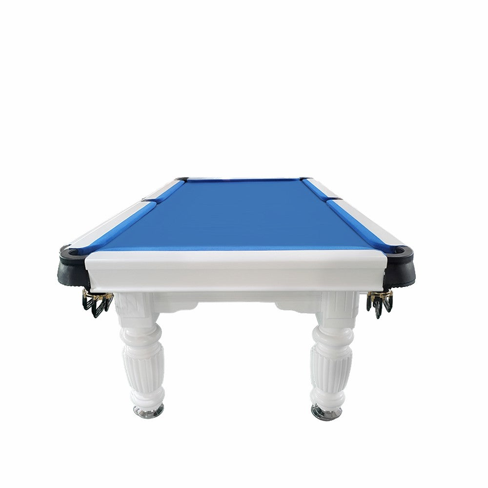 QUESLA 7FT with Upgraded - Solid Model Pro Reinforced Legs Billiard Ball Timber Table, Nets 2025 Slate Design Pool White - Classic Table Professional Frame