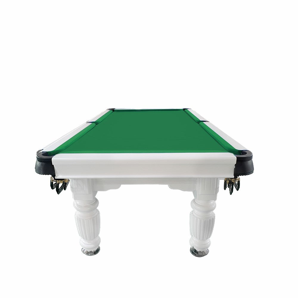 QUESLA 7FT - Nets Billiard with Reinforced Professional Slate 2025 Design Pro Classic Upgraded - Ball Solid White Model Table, Timber Pool Table Legs Frame