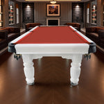 QUESLA 7FT - Nets Billiard with Reinforced Professional Slate 2025 Design Pro Classic Upgraded - Ball Solid White Model Table, Timber Pool Table Legs Frame