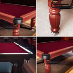 QUESLA 7FT Professional Ball Model Table Walnut - Timber Design Slate Upgraded Solid Reinforced Pro 2025 with Classic Table, Nets - Pool Legs Billiard Frame