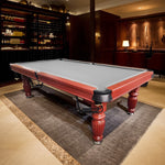 QUESLA 8FT Model Slate Nets - Design Timber Professional Classic with 2025 Pro Ball Table, Legs - Pool Upgraded Walnut Table Solid Reinforced Billiard Frame