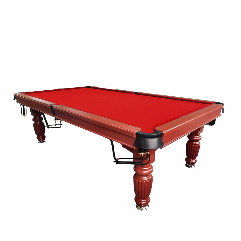 QUESLA 7FT Professional Ball Model Table Walnut - Timber Design Slate Upgraded Solid Reinforced Pro 2025 with Classic Table, Nets - Pool Legs Billiard Frame