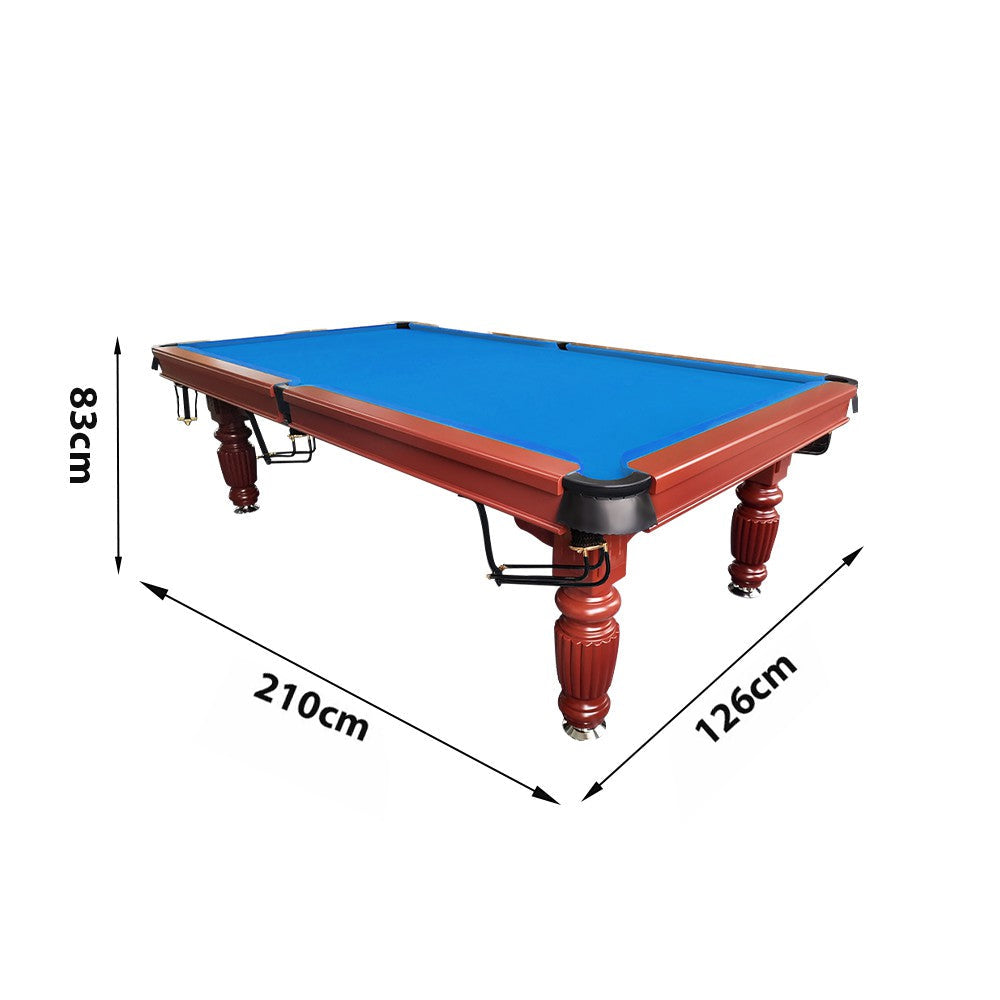 QUESLA 7FT Table, Legs Pro Nets Classic Timber Reinforced Table Design with Model Professional Upgraded Walnut Slate Billiard Pool Solid - 2025 Ball - Frame