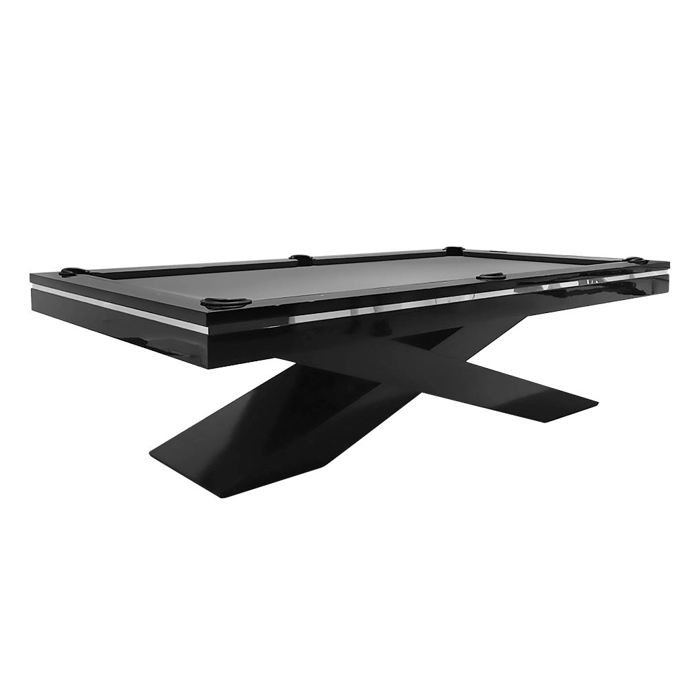 QUESLA WP09 w/ Slate Pool Accessories 25mm 7FT - Table Table Free Slate Billiard Black&Black