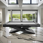 QUESLA WP09 w/ Slate Pool Accessories 25mm 7FT - Table Table Free Slate Billiard Black&Black