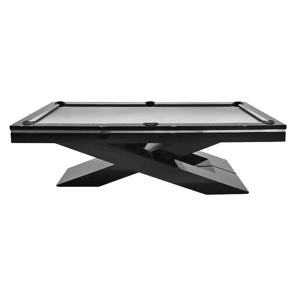 QUESLA WP09 w/ Slate Table Table - Slate Pool Billiard Free Accessories 25mm 8FT Black&Black