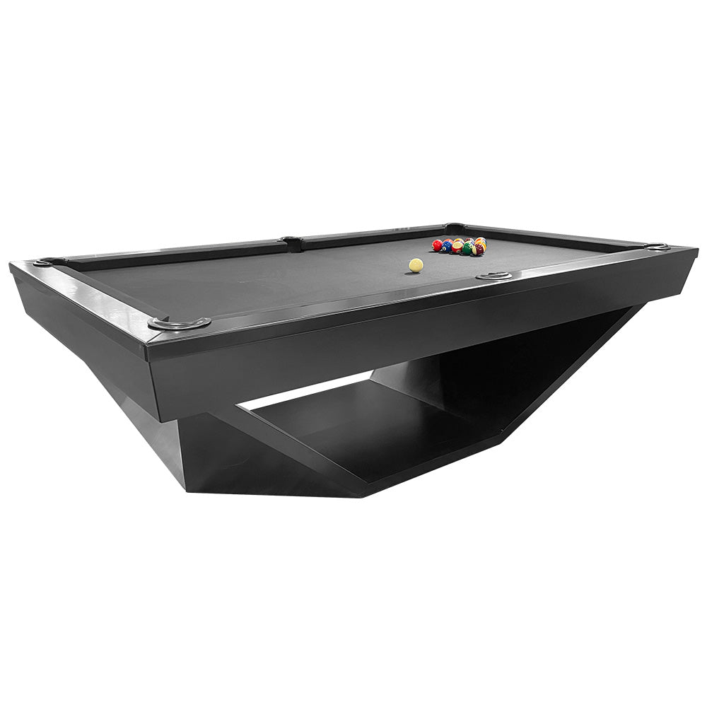 QUESLA WP11 Billiard w/ 7FT Luxury Table Free Pool Slate Accessories Table-Black&Grey