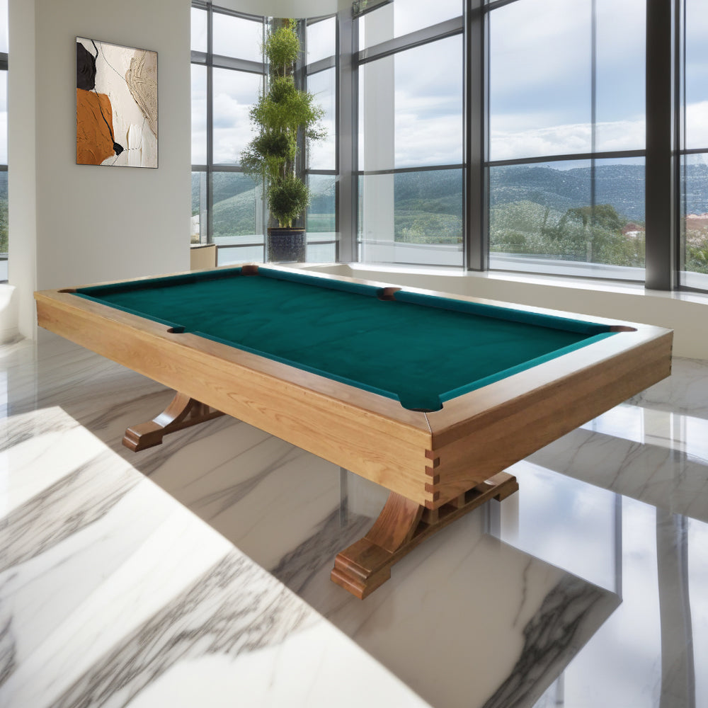 QUESLA WT01 Billiards Slate Table Table Pool - 8FT Snooker Orange&Green