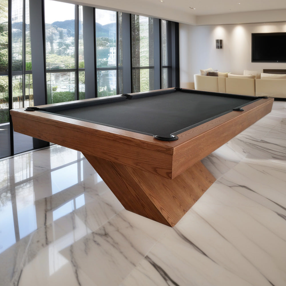 QUESLA WY20 3 Slate Table Slate Luxury - Billiard Accessories Table PCS w/ Pool Yellow&Dark 9FT Free Grey