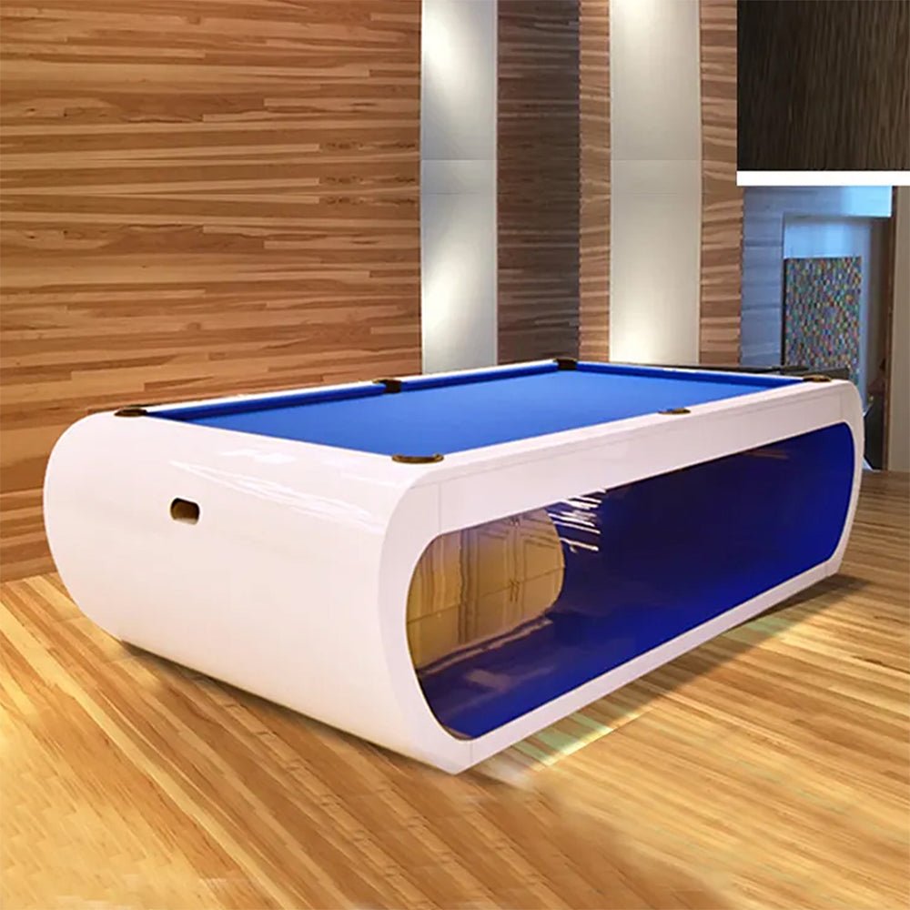 XINGPAI XW7A Pool 7FT Soild Wood Billiard Slate Table - White&Blue