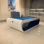 XINGPAI XW7A Pool 7FT Soild Wood Billiard Slate Table - White&Blue