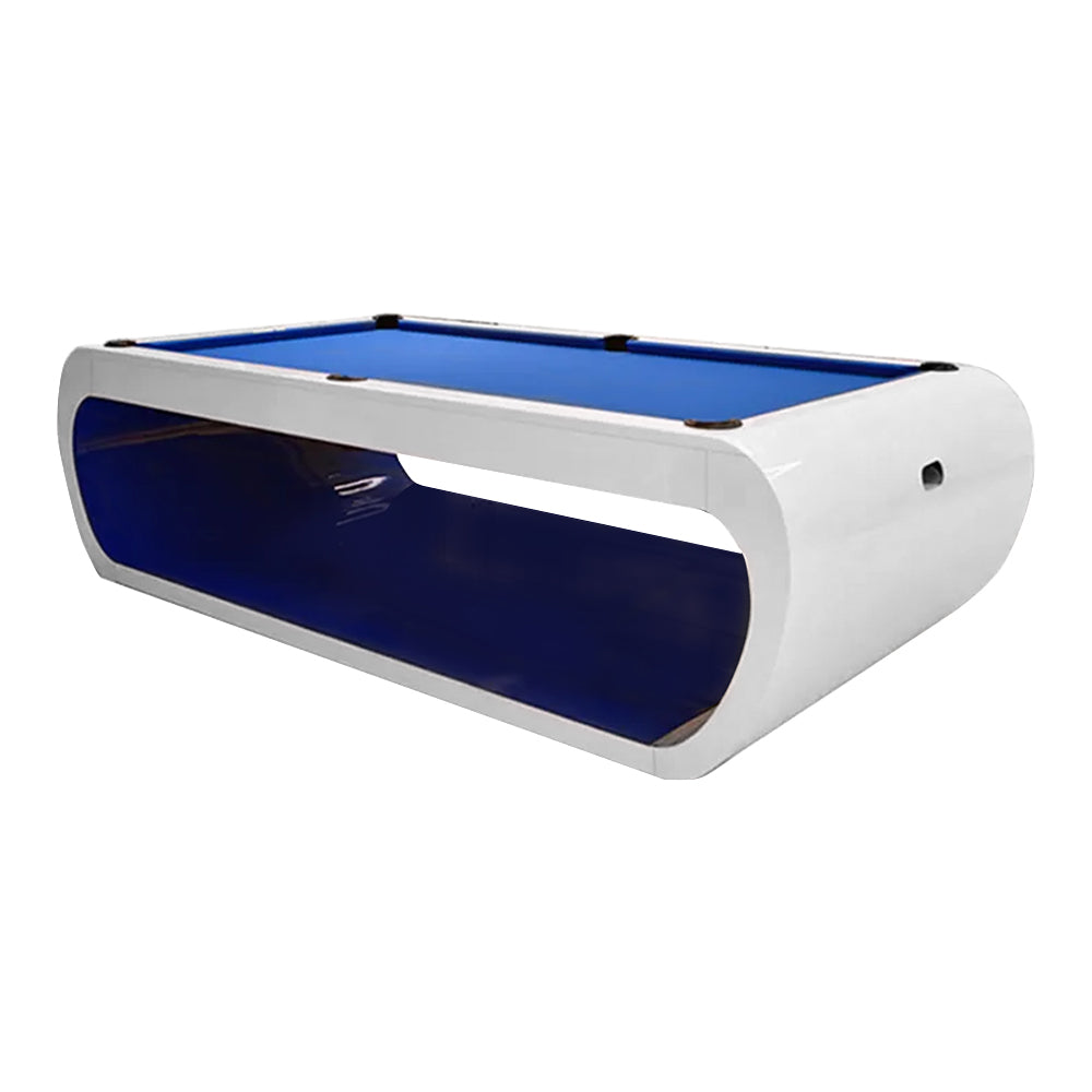 XINGPAI XW7A Pool 7FT Soild Wood Billiard Slate Table - White&Blue