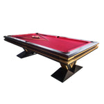 XINGPAI XW7V 7FT - Table Wood Slate Soild Billiard Pool Black&Red
