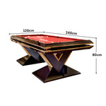 XINGPAI XW7V 7FT - Table Wood Slate Soild Billiard Pool Black&Red