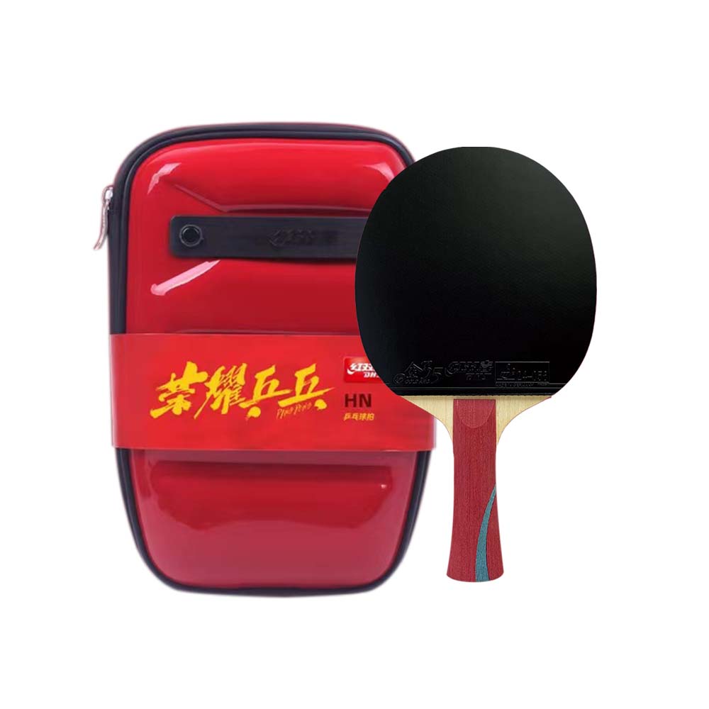 DHS Glory Pong Racket/Flared Handle/Ping Tennis Paddle
