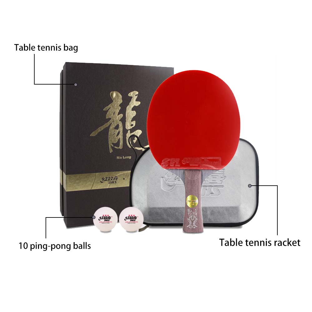 DHS Ping Gift Racket Dragon Racket Pong Paddle/ Tennis Box