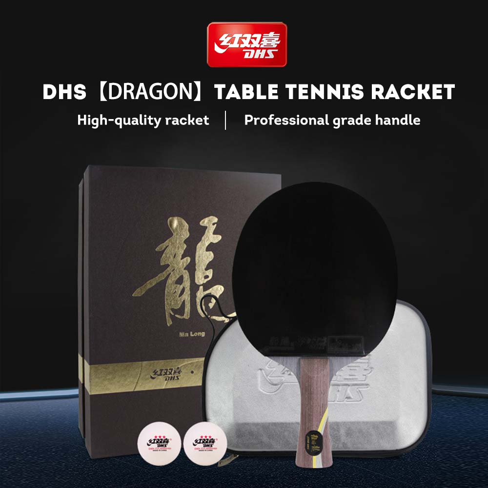 DHS Ping Gift Racket Dragon Racket Pong Paddle/ Tennis Box