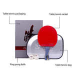 DHS Ping Gift Tennis Pong Paddle HURRICANE Box-Hao Racket Table Gift Box/ Wang