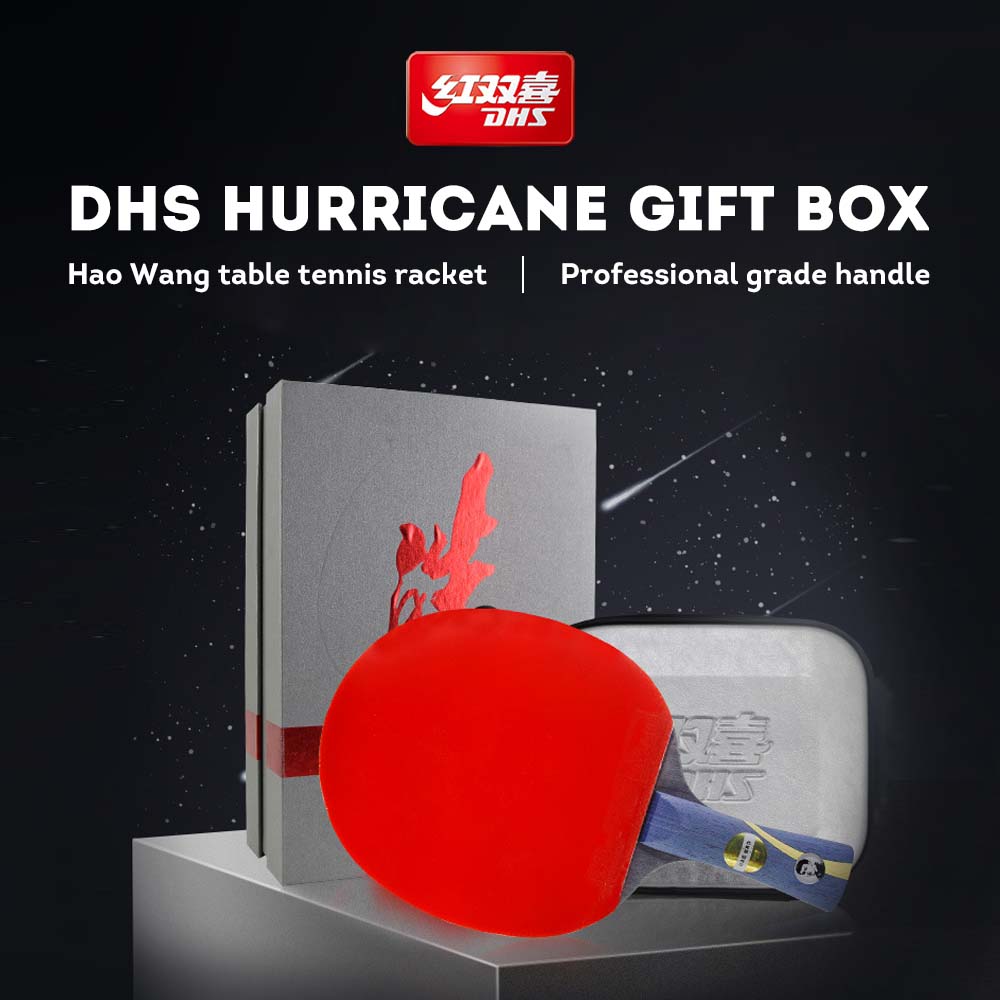 DHS Ping Gift Tennis Pong Paddle HURRICANE Box-Hao Racket Table Gift Box/ Wang