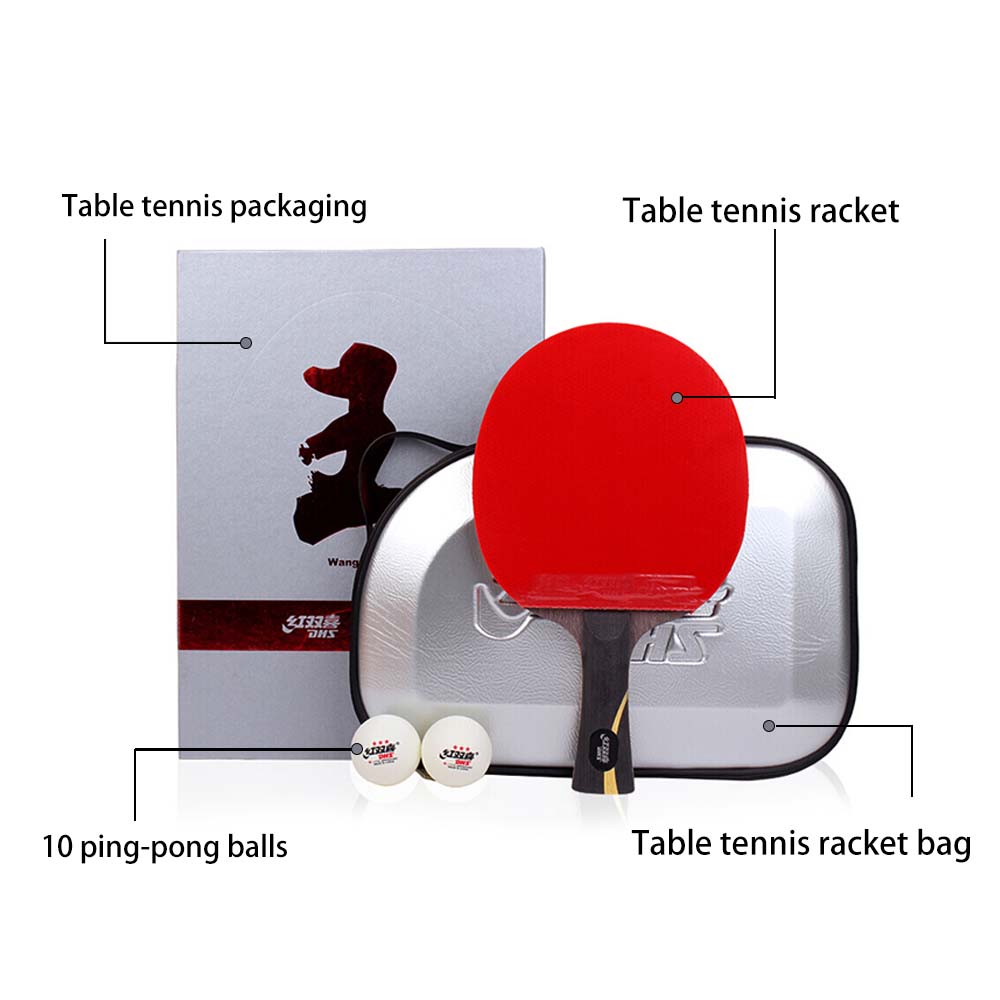 DHS HURRICANE Tennis Gift Racket Ping Gift Box-Liqing Table Paddle Pong Box/ Wang