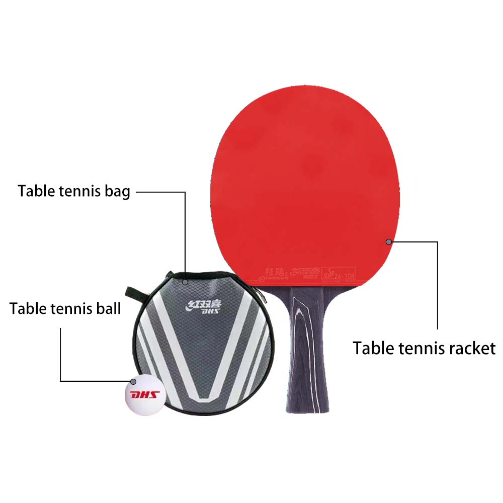 DHS Ping Tennis Gift Pong Paddle diamond Box/Star Racket