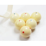 57.2mm Cue - Red Crystal Six Accessory Blue / Red Billiard / Ball Dot
