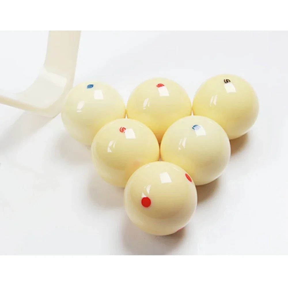 57.2mm Cue - Red Crystal Six Accessory Blue / Red Billiard / Ball Dot