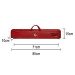 RB Premium Split Manage Club Handbag 2-Stage to 6-Hole Cue Pool - Easy Red