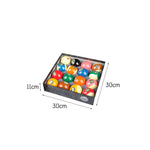 57.2mm Advanced Match Edition - Set Ball Billiards Crystal Standard/Professional Large Black